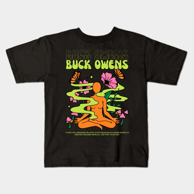 Buck Owens // Yoga Kids T-Shirt by Mamamiyah